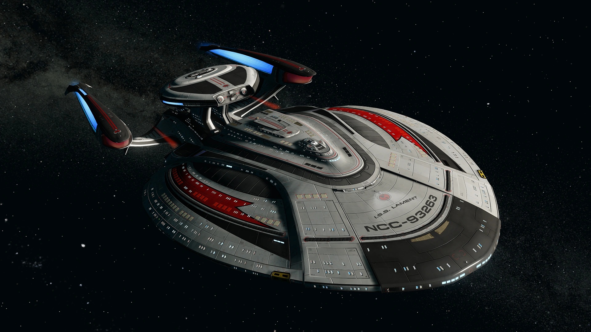 Star Trek Online Lexington-class ship in space